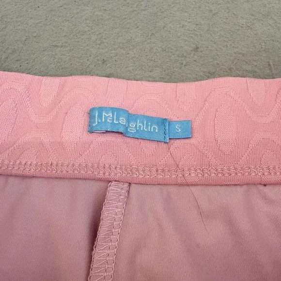 J McLaughlin Skort Lot 2 S Pleated Hem Stretch Golf Tennis Skirt Pink + White - Picture 14 of 16